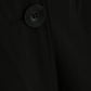 Spirit Young Women L Coat Black Cotton Lightweight Double Breasted Detailed Buttons Top