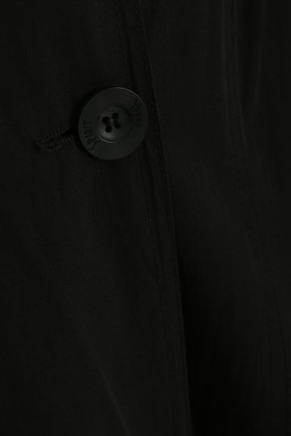 Cappotto Spirit Young Women L Cappotto in cotone nero leggero doppio petto con bottoni dettagliati
