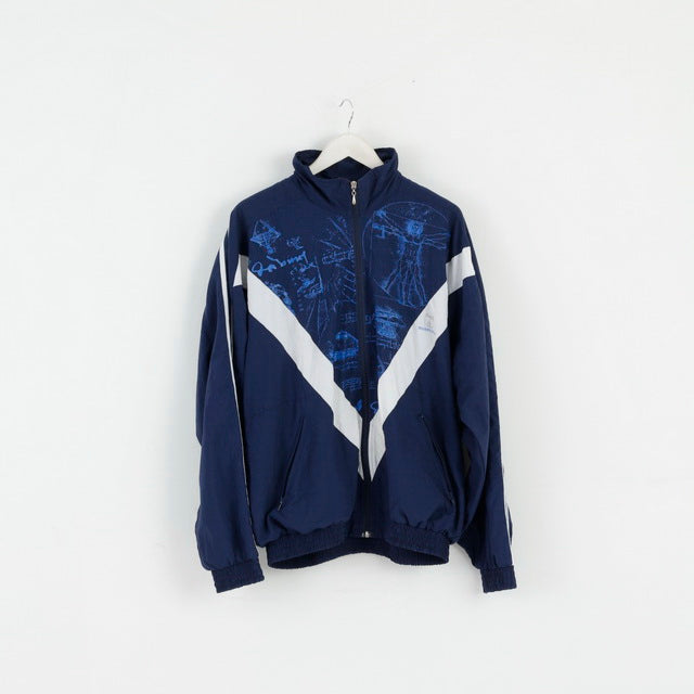 Comfort Men XL Jacket Navy Bomber Nylon Manpower Festival Top