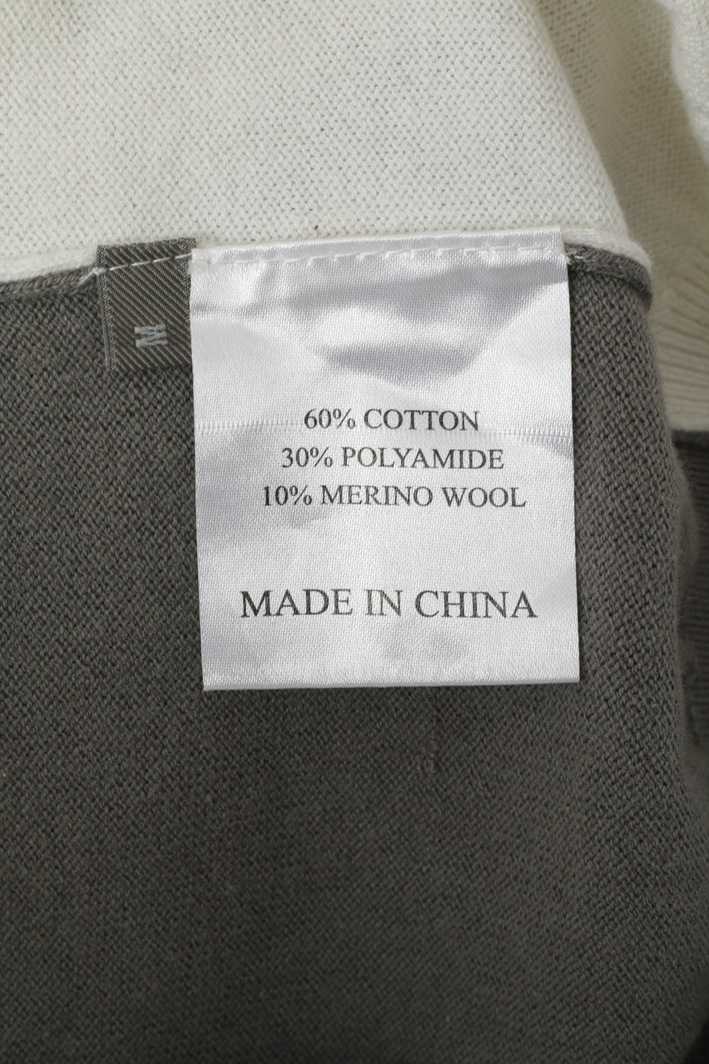 Maglione da golf da uomo della collezione Ping M maglione color crema in misto cotone e lana con zip