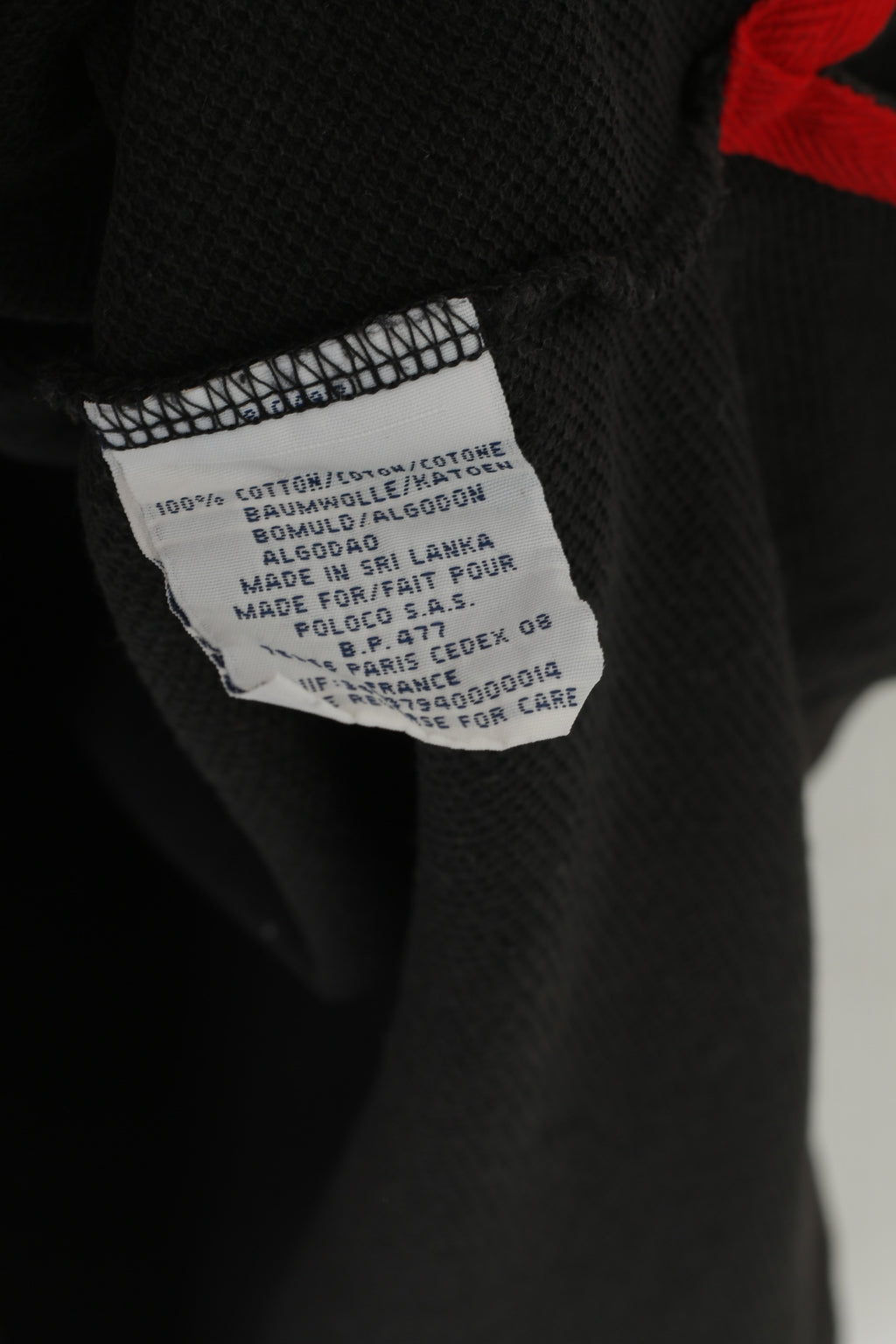 Polo Sport Ralph Lauren Men L Polo Shirt Black Cotton Vintage Stretch Classic Top