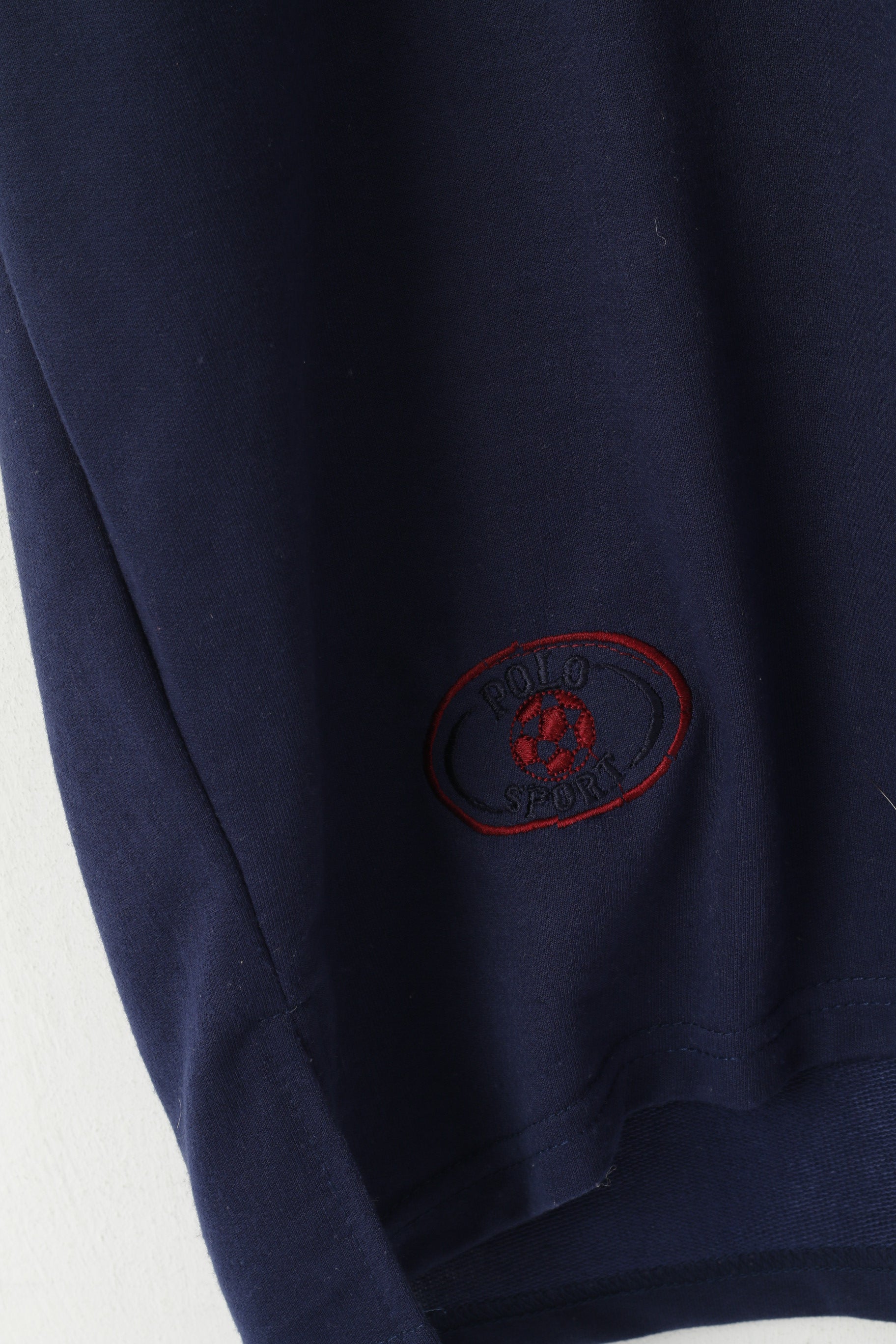 Polo Sports Men XXL Polo Shirt Navy Vintage Football Short Sleeve Retro Top