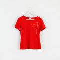 Etirel Womens M Shirt Rouge Stretch Outdoor Randonnée Active Top