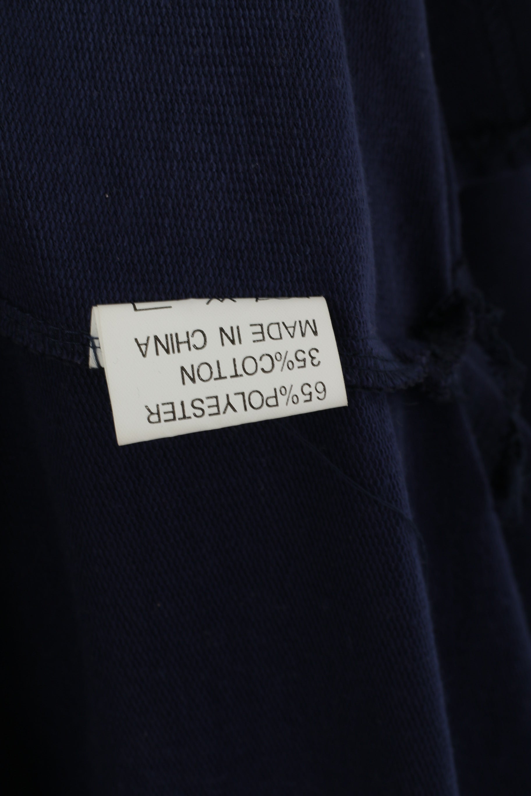 Polo Sports Men XXL Polo Shirt Navy Vintage Football Short Sleeve Retro Top