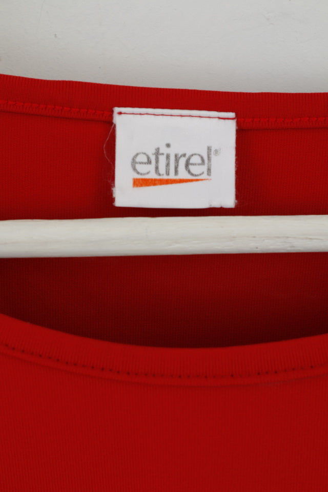 Etirel Womens M Shirt Rouge Stretch Outdoor Randonnée Active Top