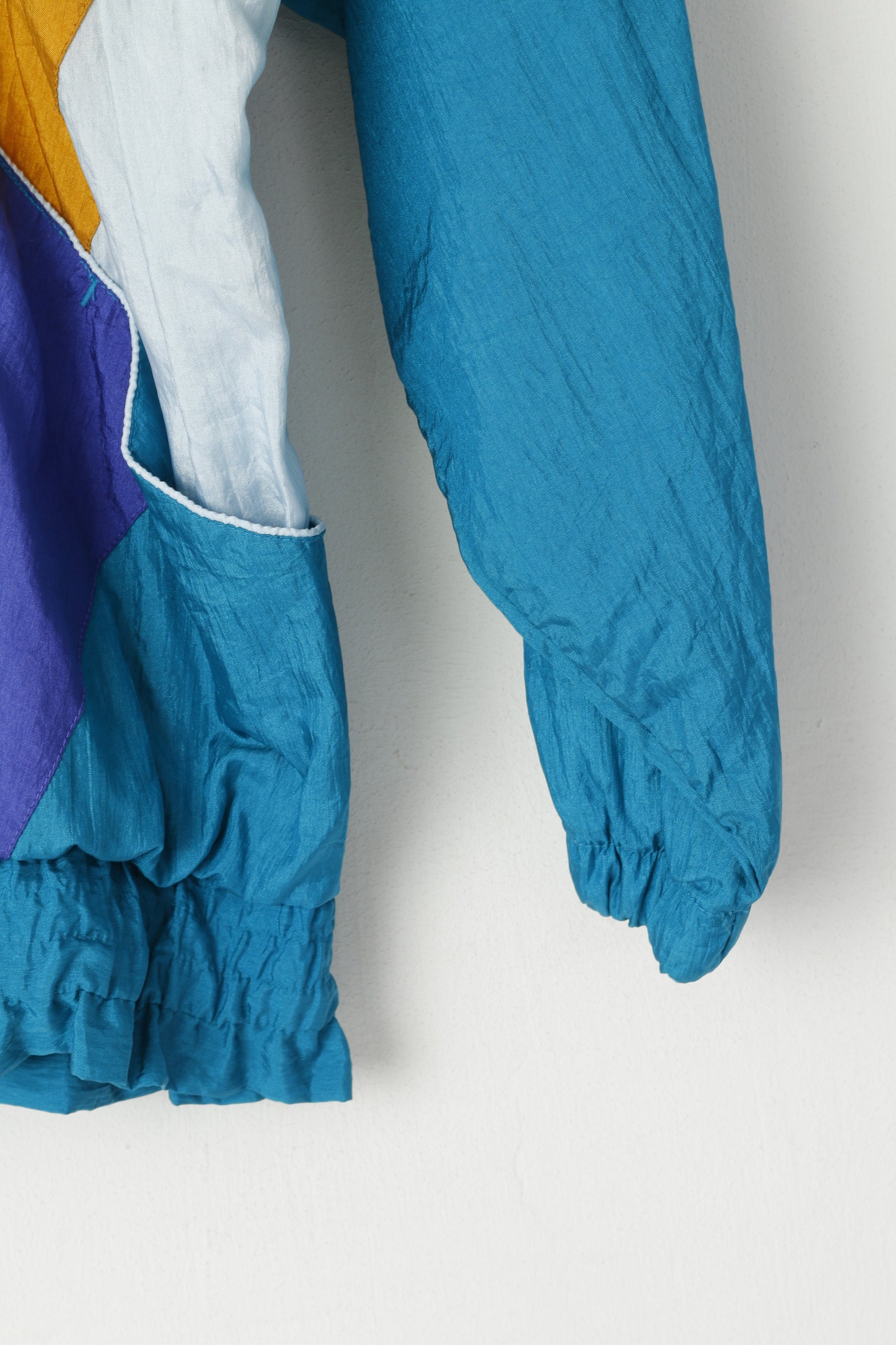 Bold Spirit Veste rétro pour femme en nylon vert brillant avec fermeture éclair et haut old school