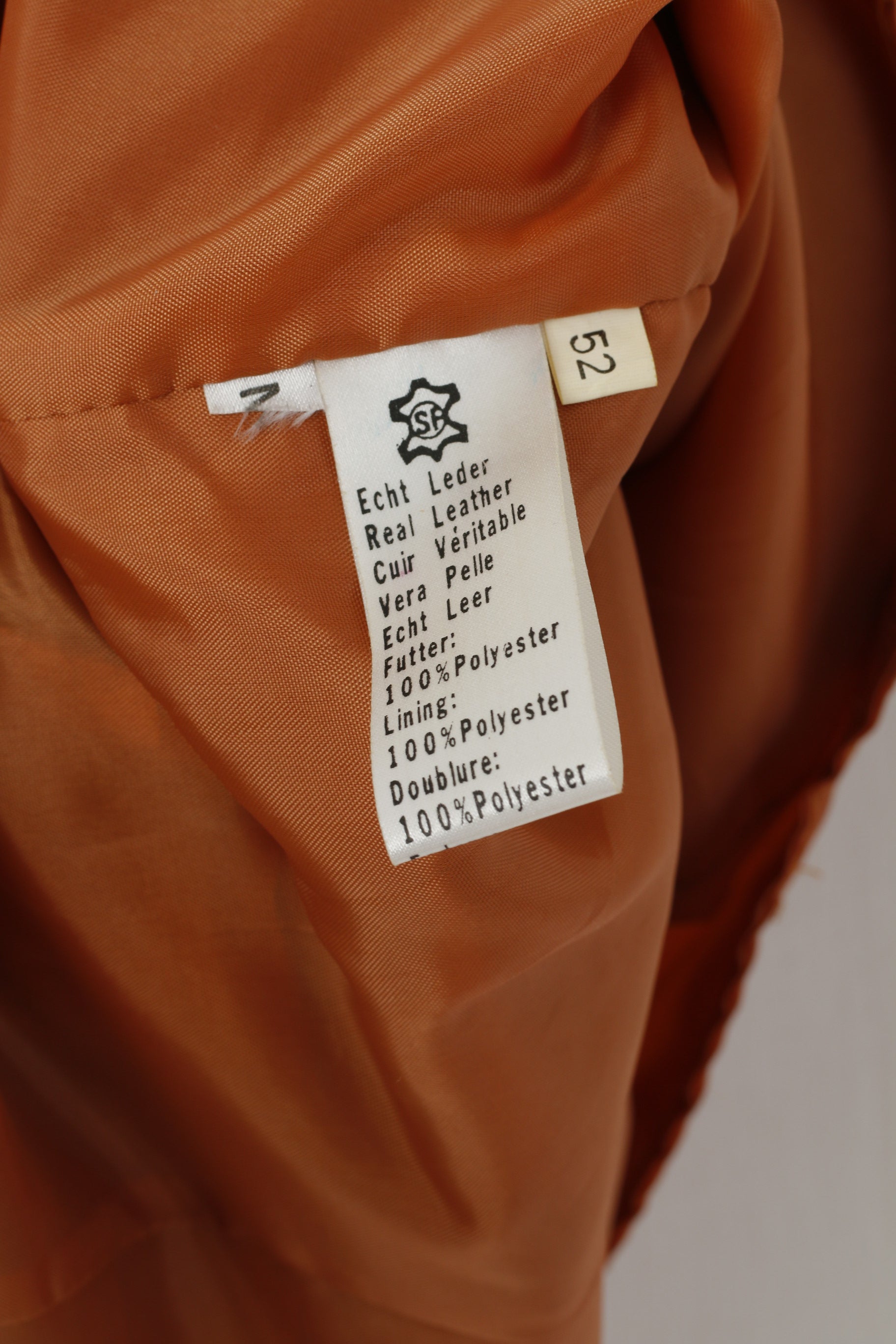 Vintage Men 52 L Leather Vest Vintage Camel Suede Single Breasted Waistcoat