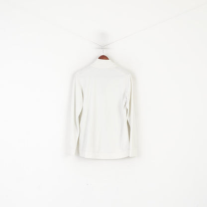 Champion Sweat-shirt en polaire XL pour femme Crème Vintage à col zippé