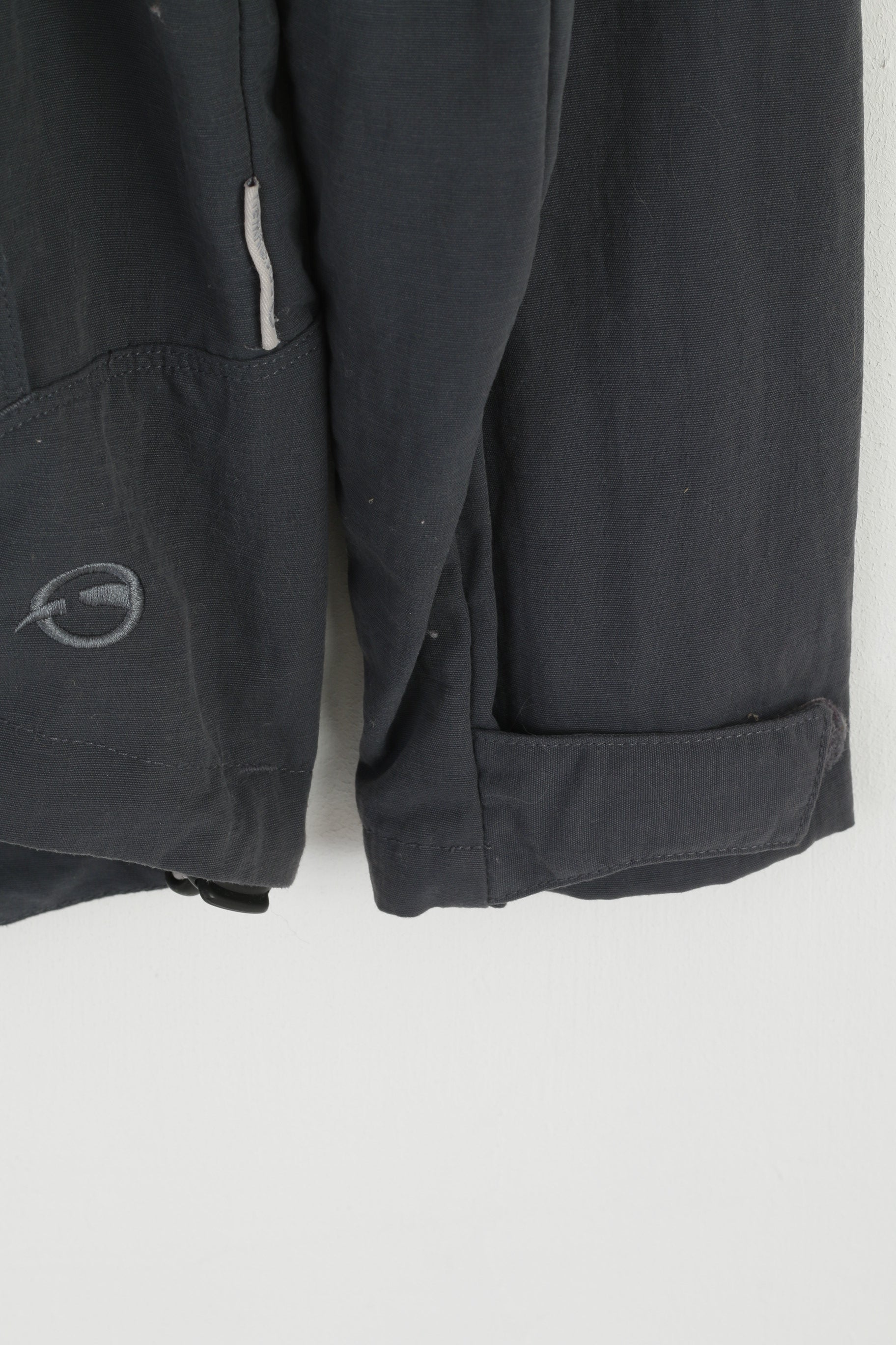 Sprayway Men L Jacket Gray Lightweight Nylon Waterproof Hooded Casual Top