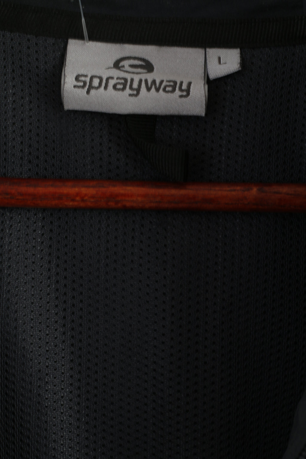 Sprayway Men L Jacket Gray Lightweight Nylon Waterproof Hooded Casual Top