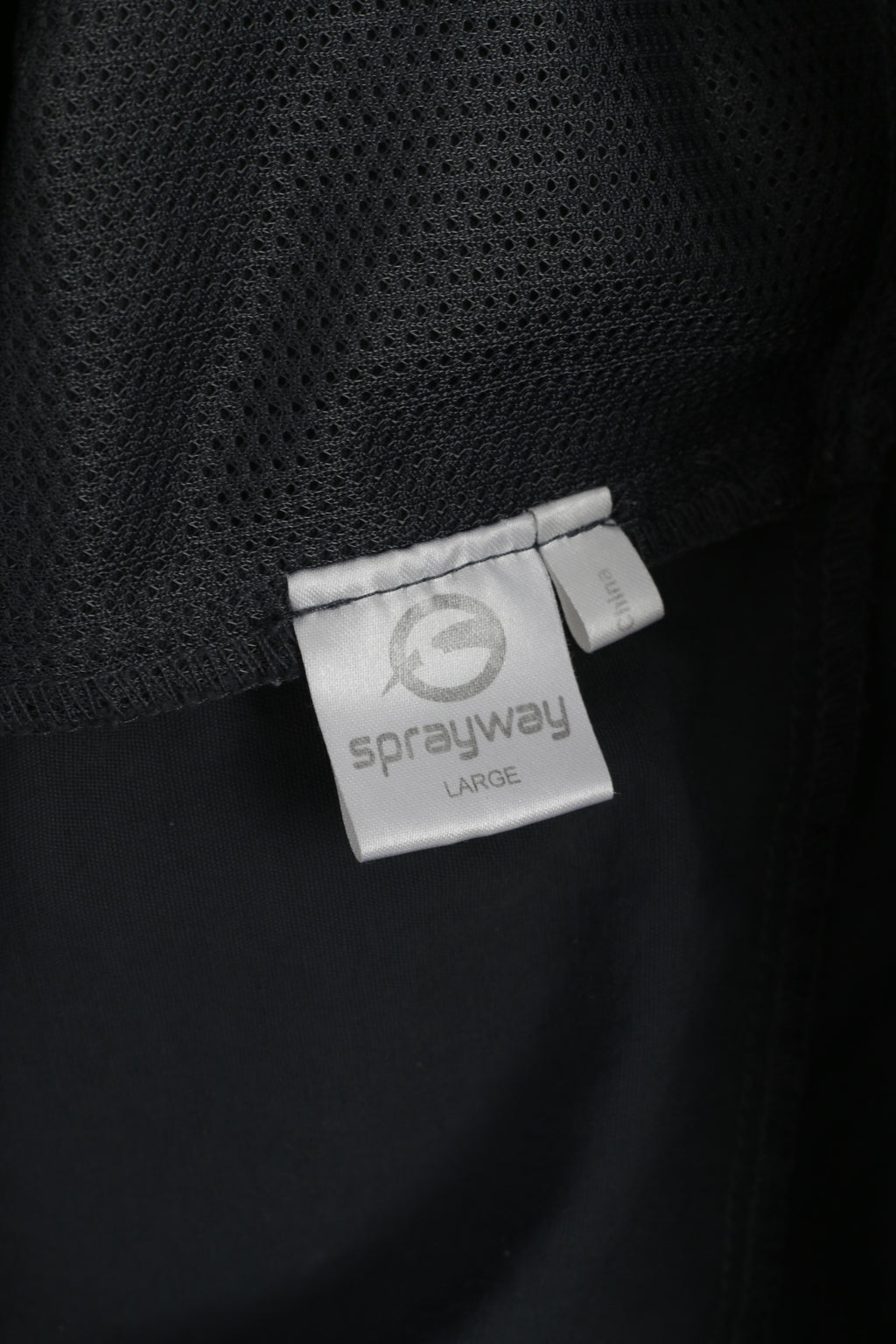 Sprayway Men L Jacket Gray Lightweight Nylon Waterproof Hooded Casual Top