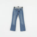 Versace Jeans Couture Womens 28 42 Jeans Trousers Blue Denim Italy Bootcut