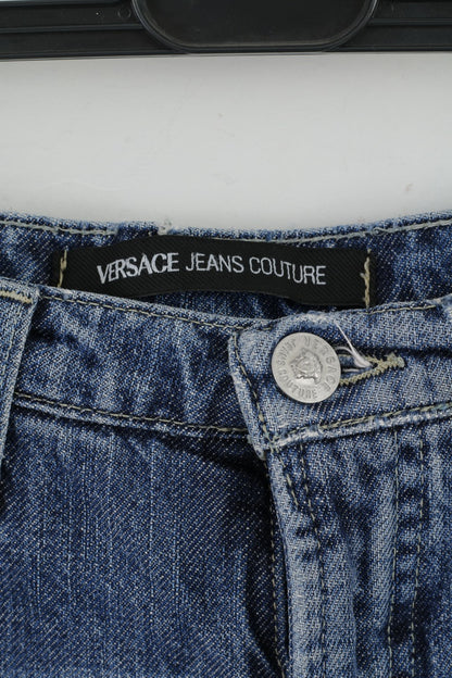 Versace Jeans Couture Donna 28 42 Pantaloni Jeans Blu Denim Italia Bootcut