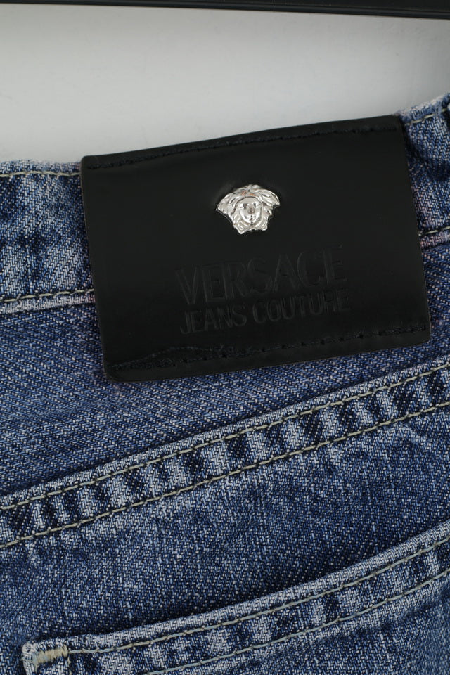 Versace Jeans Couture Donna 28 42 Pantaloni Jeans Blu Denim Italia Bootcut
