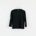 Doc By Bex Womens M 38/40 Sweatshirt Black Cotton retro Shoulder Padc Top