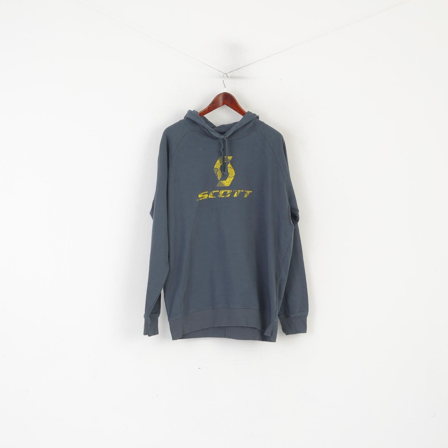 Scott Men XXL Sweatshirt Green Cotton Innovation Technology Design Hoodie Top