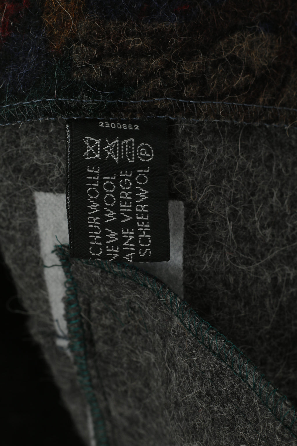 Hammershmid Femmes M Cardigan Vert Pure Laine Folk Imprimé Pull Classique