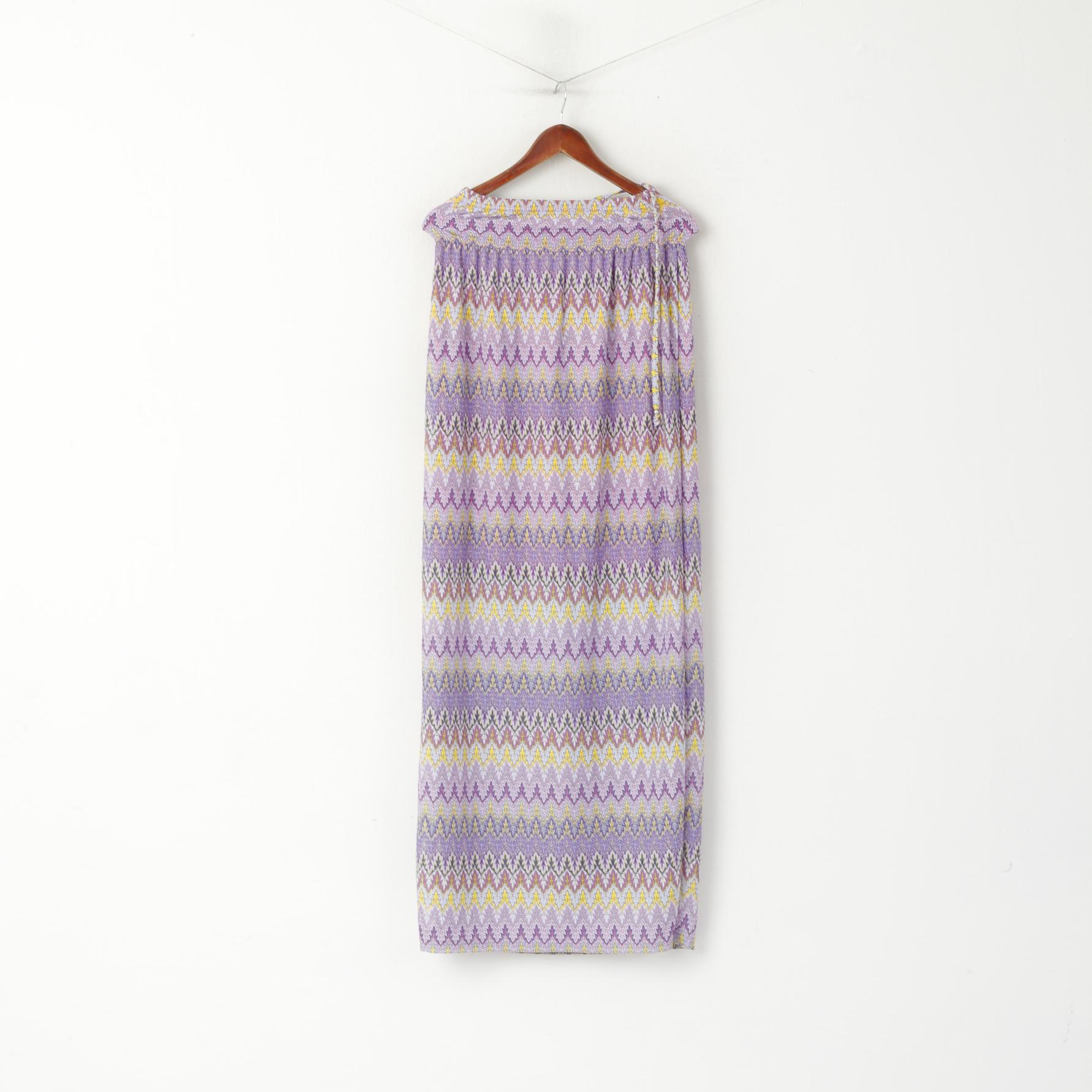 Jean Pascale Women XS Maxi Dress Pink Halter Neck Summer Long