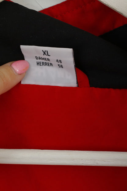 Shamp Veste XL pour homme Noir Rouge Tous les sports Activewear Bomber Zip Up Top