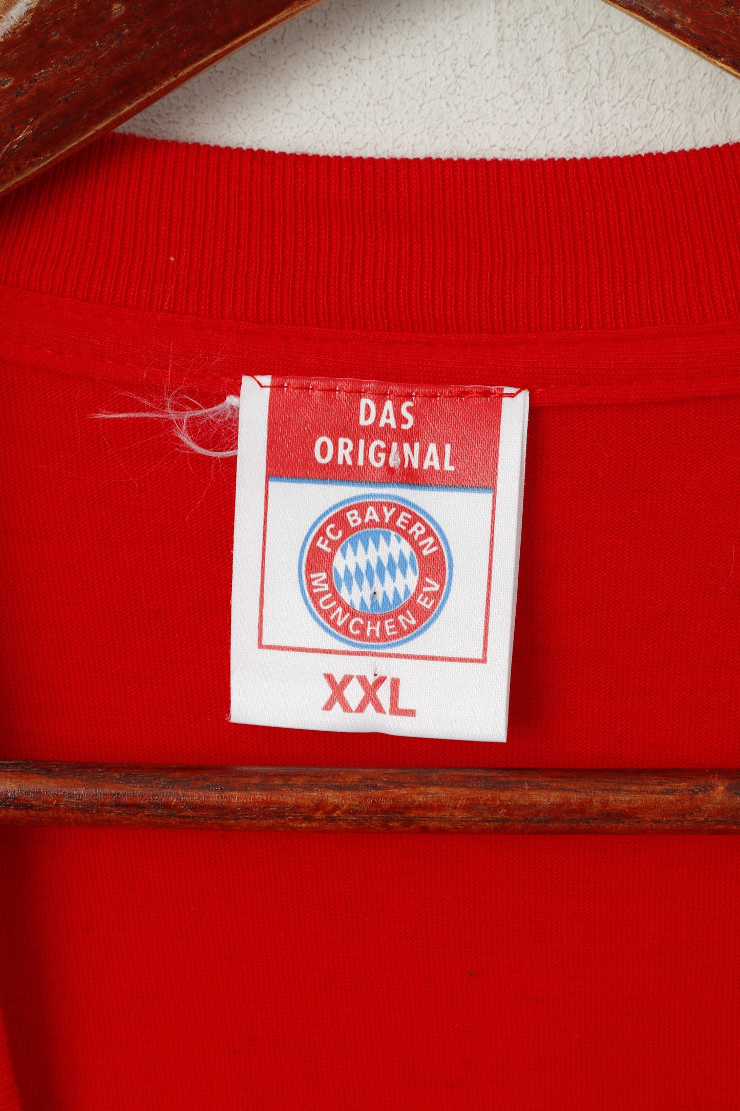 FC Bayern Munchen EV Men XXL T-Shirt Red Cotton Champion League 2001 Top