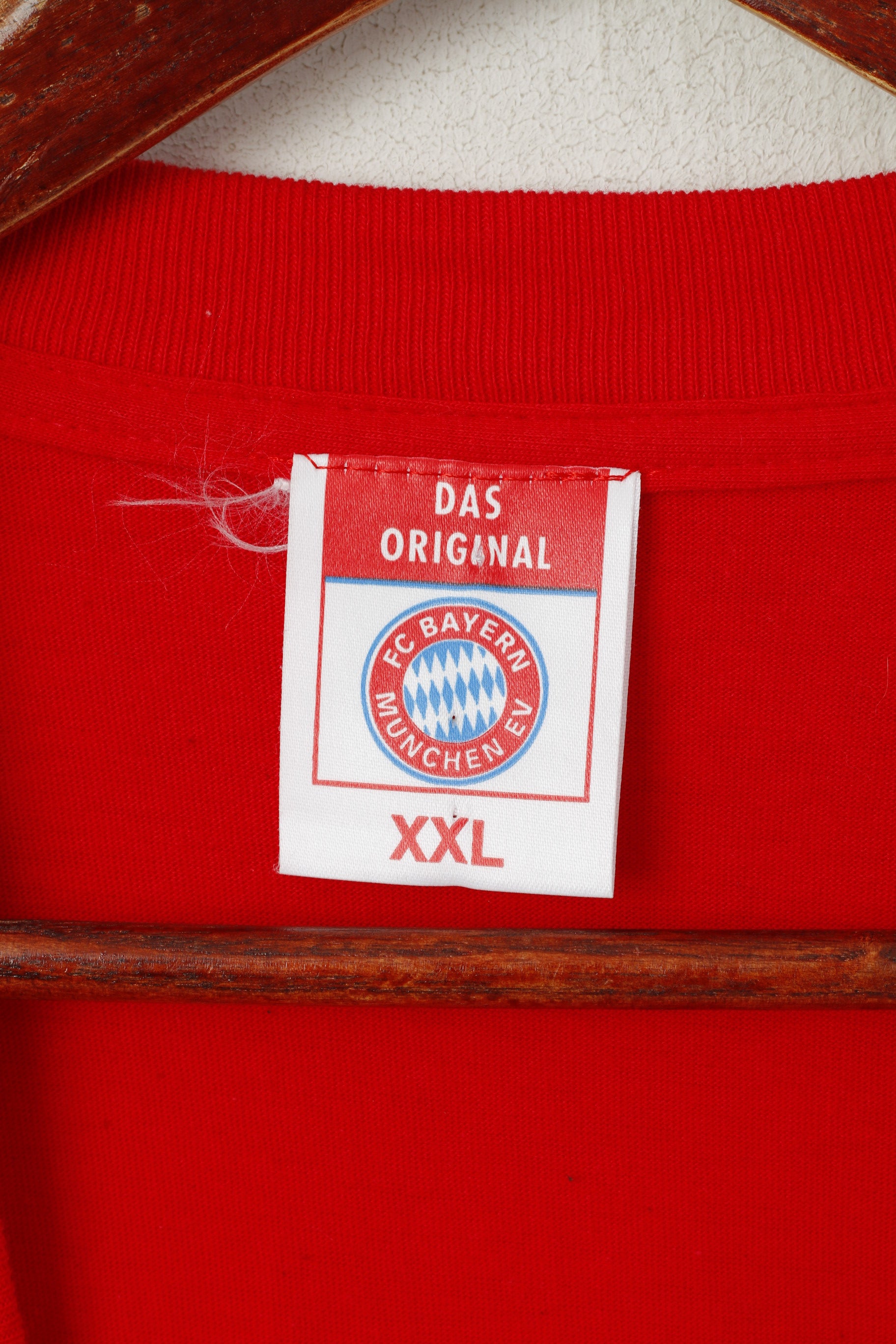 FC Bayern Munchen EV T-Shirt XXL Homme Rouge Coton Champion League 2001 Top