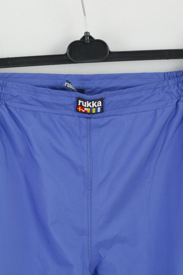 Rukka Mens 36 M Trousers Blue Outdoor Nylon Waterproof Hiking Pants