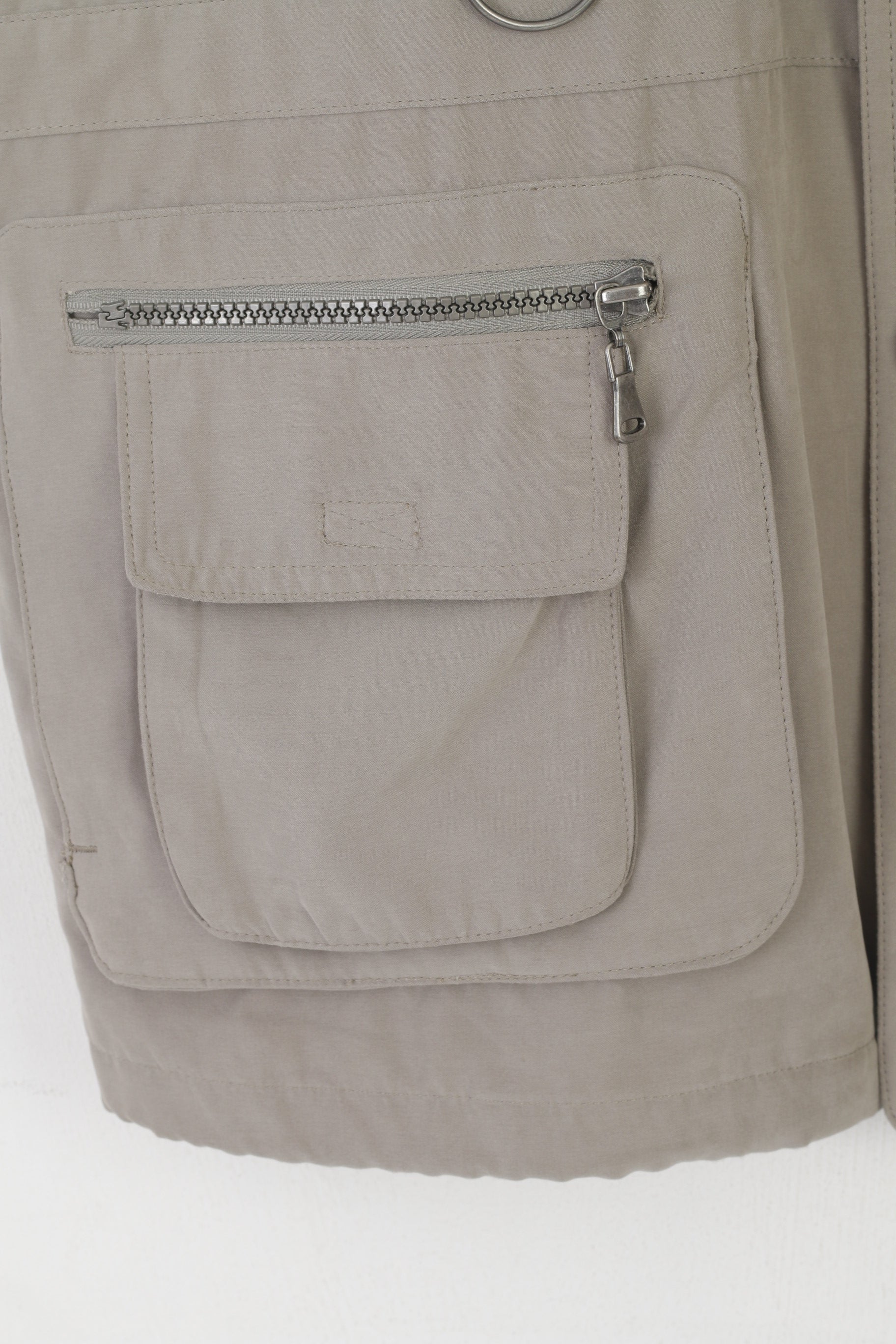 Canada by C&A Men 56 XL Vest Gray Classic Micro Pockets Hunting Fishing Bodywarmer