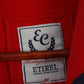 Etirel Women M Sweatshirt Red Cotton Heritage Campus Sportswear Hooded Top