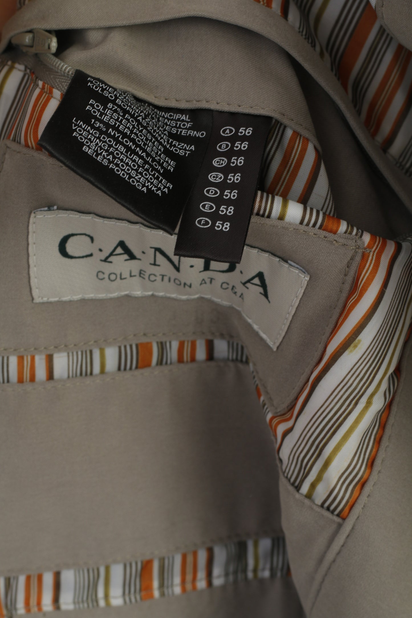 Canada by C&amp;A Gilet da uomo 56 XL grigio classico micro tasche caccia pesca bodywarmer