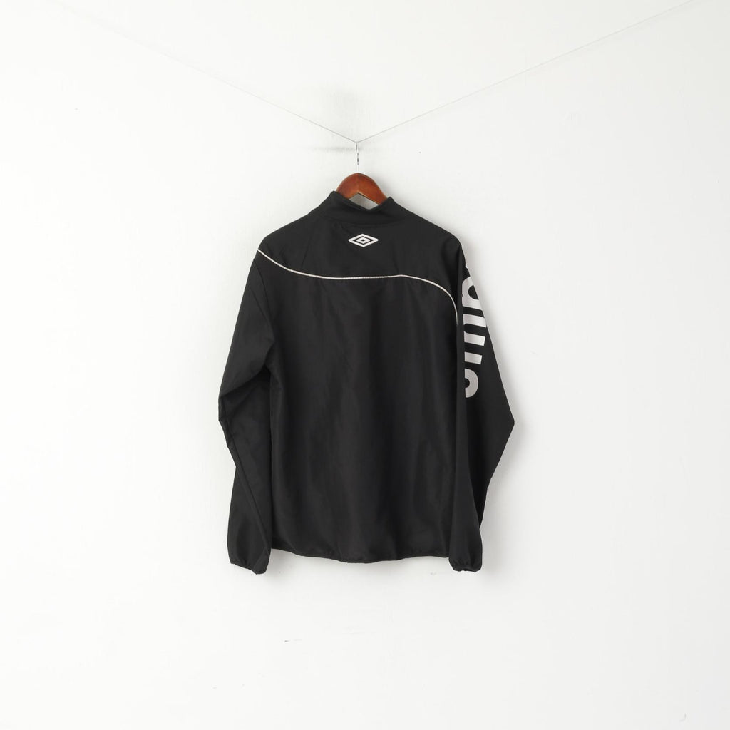 Giacca pullover Umbro da uomo M nera Abbigliamento sportivo da allenamento Top leggero