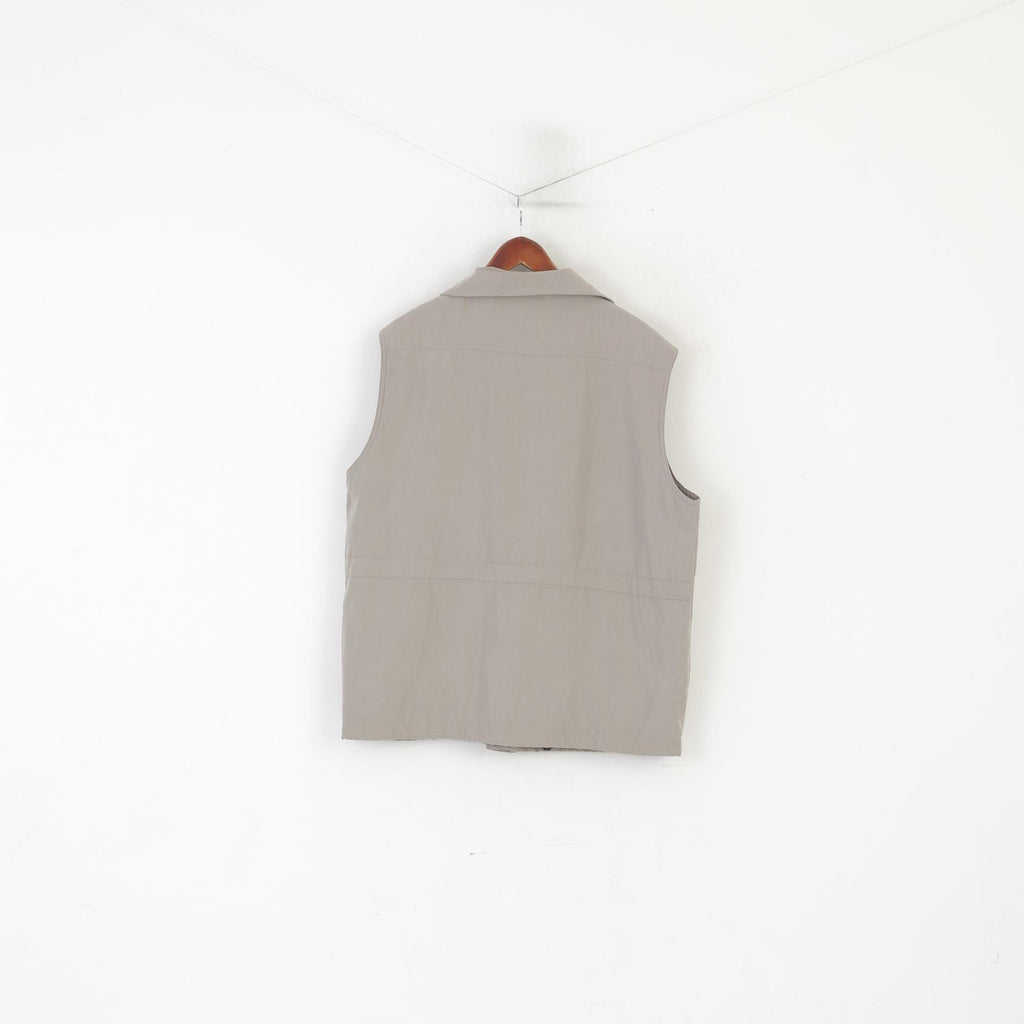 Canada by C&A Men 56 XL Vest Gray Classic Micro Pockets Hunting Fishing Bodywarmer