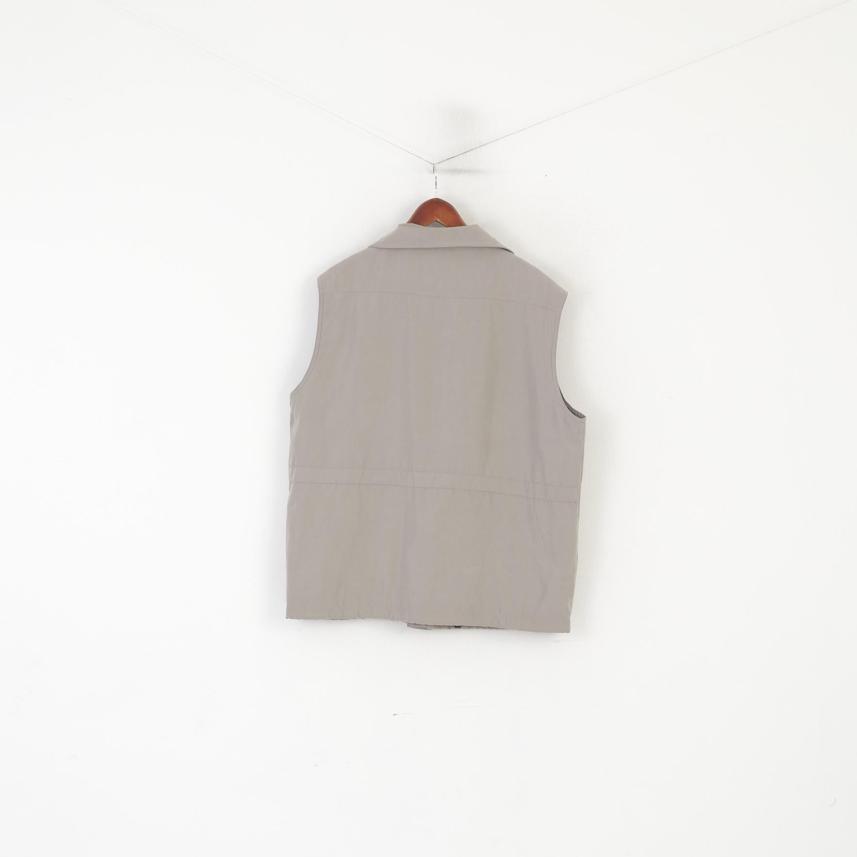 Canada by C&A Men 56 XL Vest Gray Classic Micro Pockets Hunting Fishing Bodywarmer