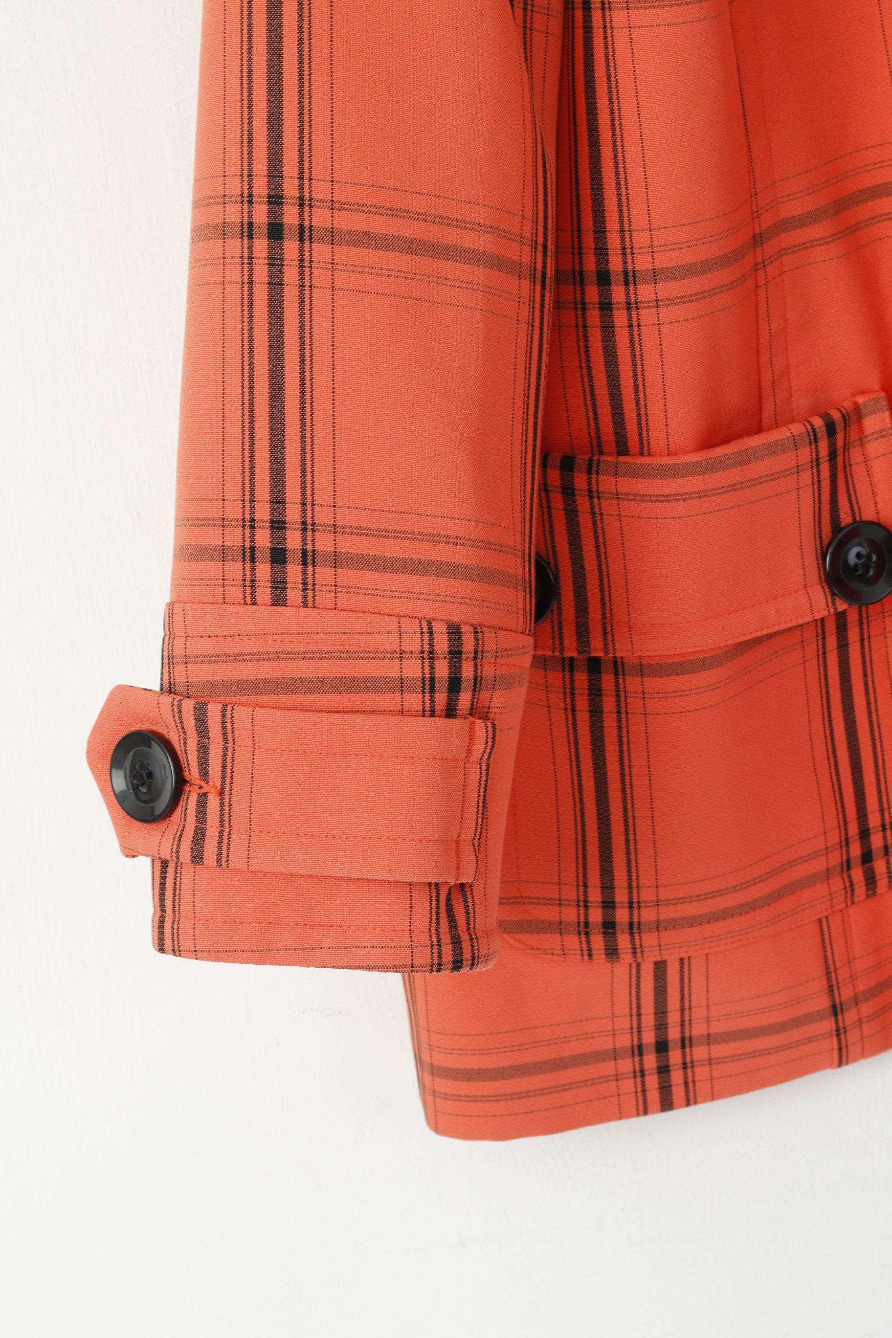 Armoire Essentials Femme 24 52 XXL Duffle Coat Corail Check Haut à capuche