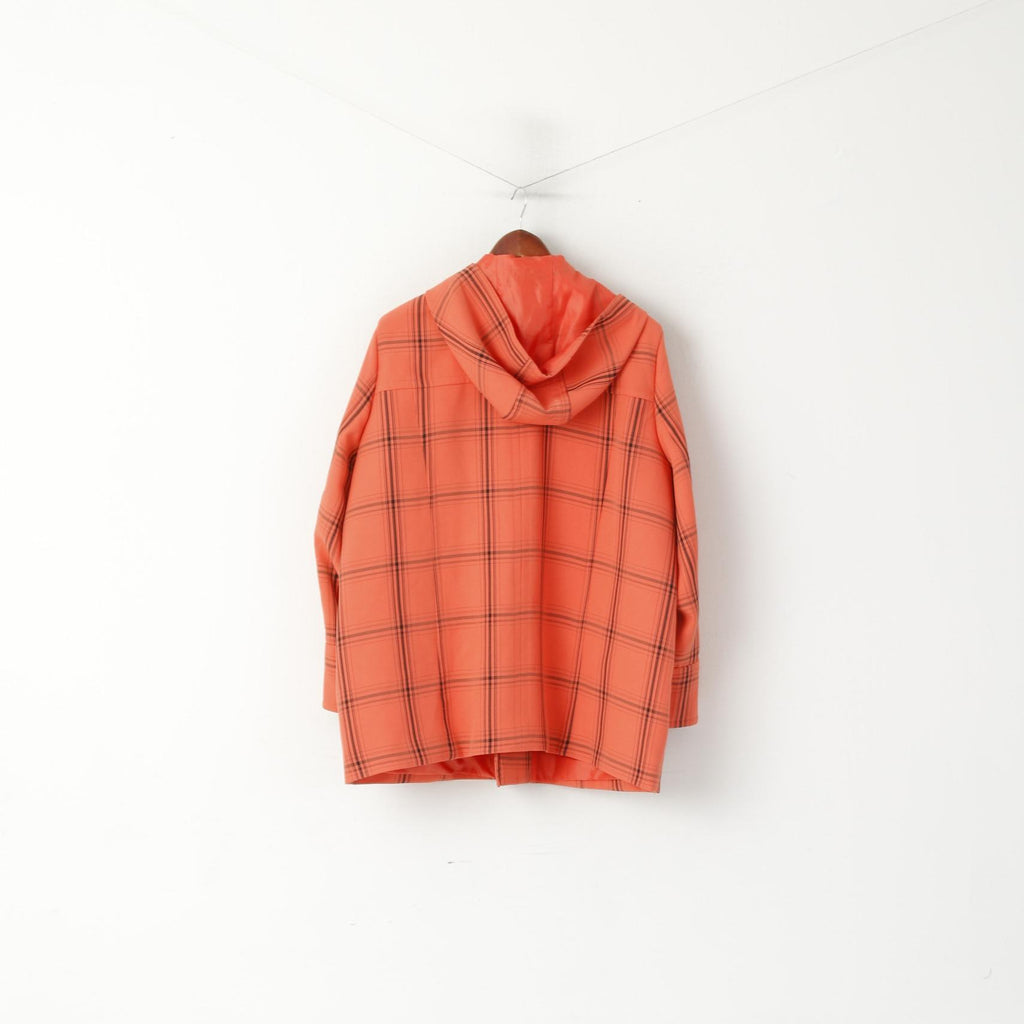Armoire Essentials Femme 24 52 XXL Duffle Coat Corail Check Haut à capuche