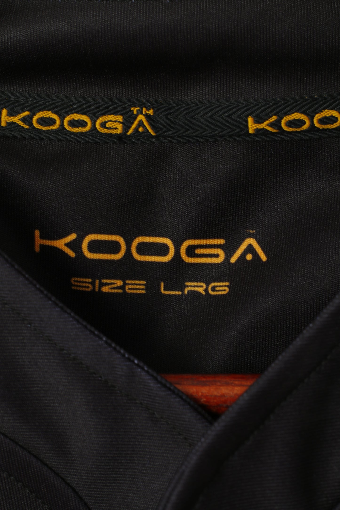 New Kooga Women L Shirt Black Tight Fit Curve Rugby Performance Jersey Top