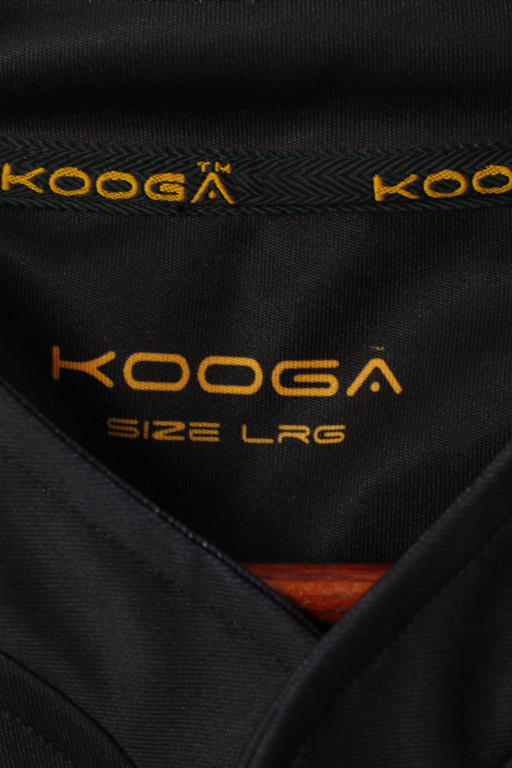 New Kooga Women L Shirt Black Tight Fit Curve Rugby Performance Jersey Top