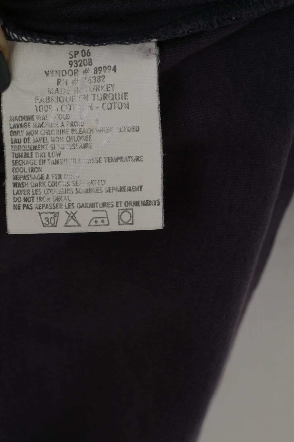 Timberland Men M (S) T-Shirt Navy Cotton Vintage New Hampshire Crew NeckTop