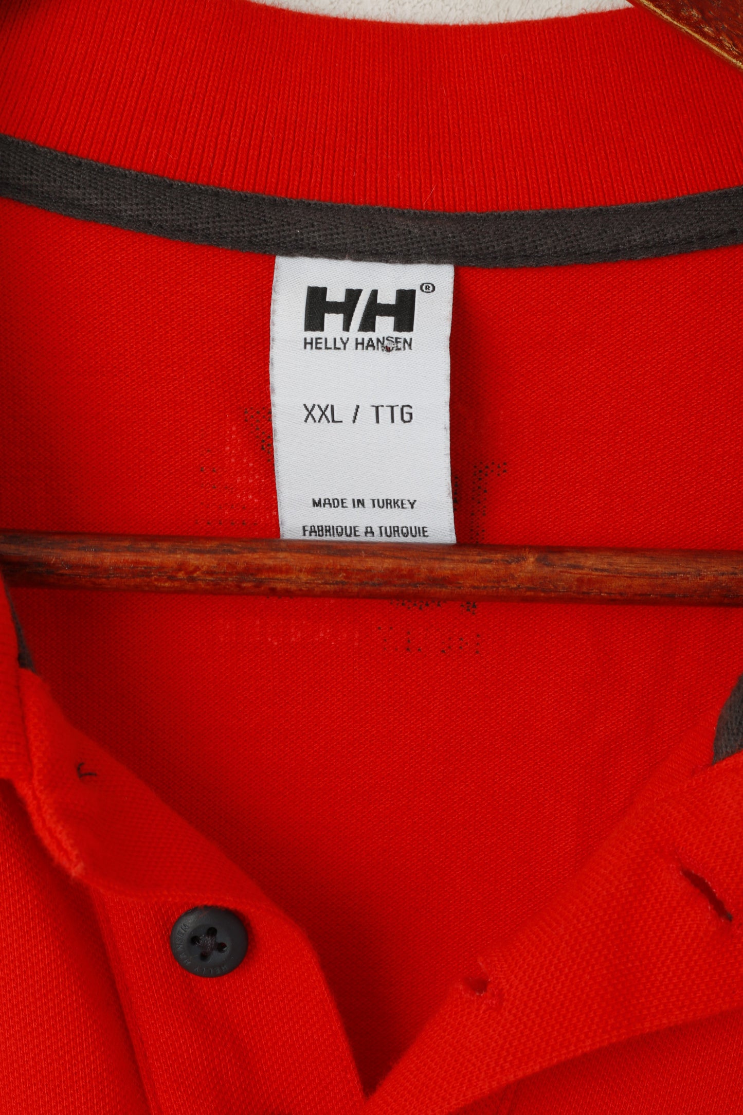 Helly Hansen Homme XXL Polo Rouge Coton Nor 1877 Classic Stretch Top