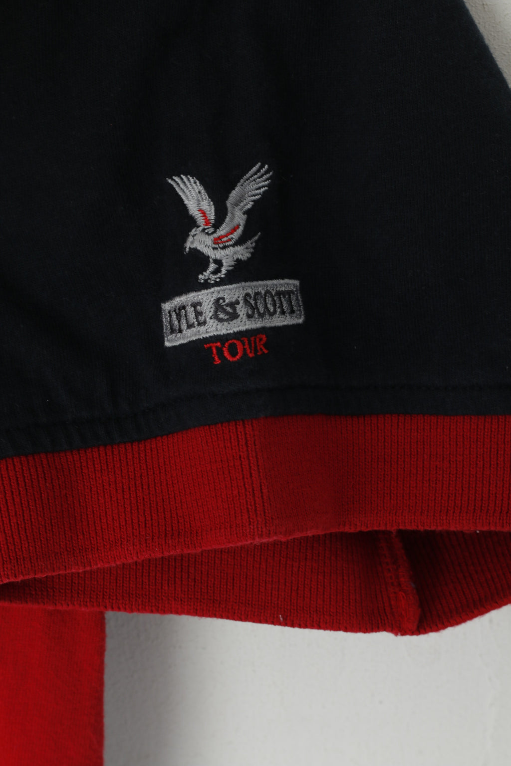 Lyle &amp; Scott Tour Polo Homme Rouge Coton Golf Las Americas Tenerife Top