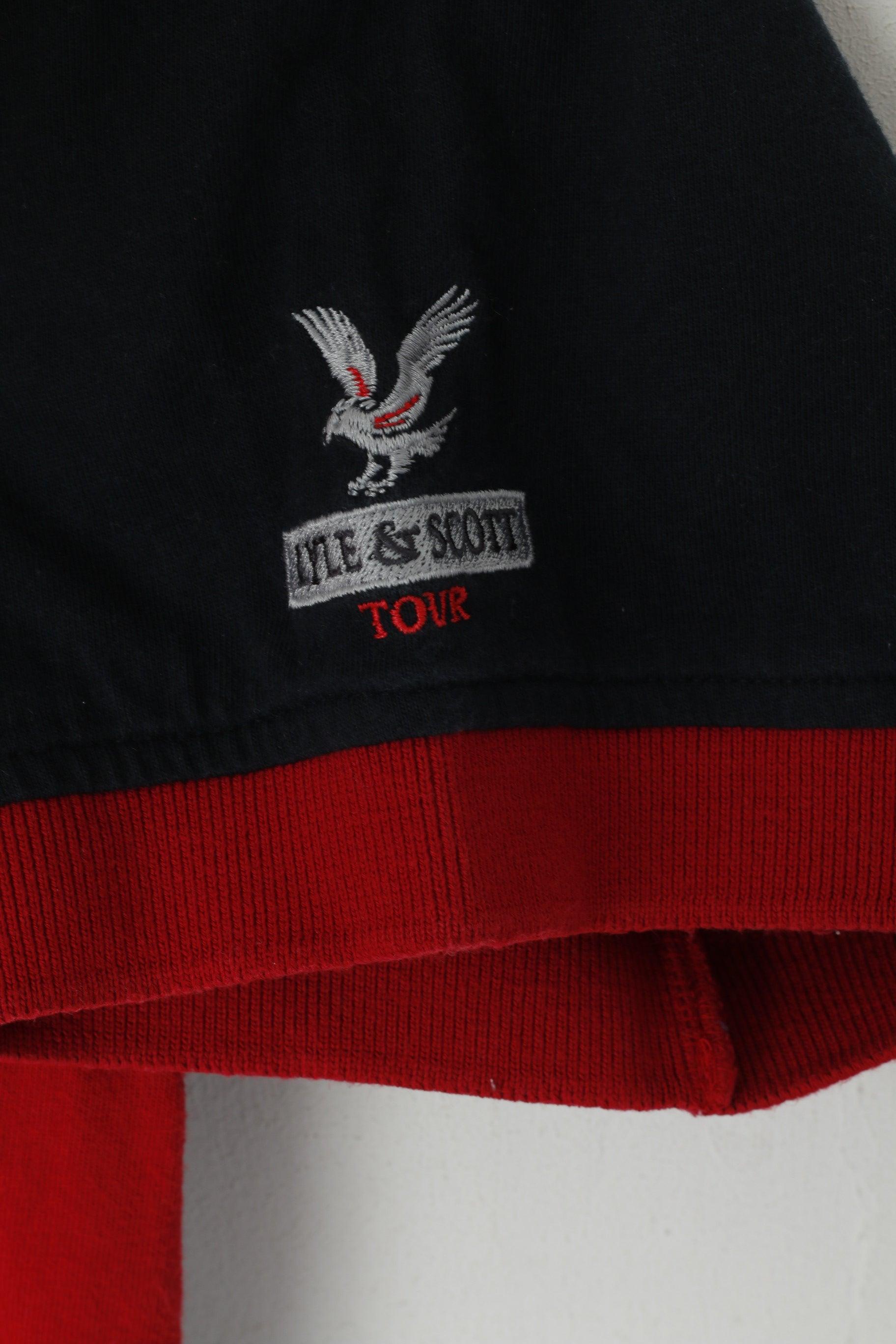 Lyle &amp; Scott Tour Polo Homme Rouge Coton Golf Las Americas Tenerife Top