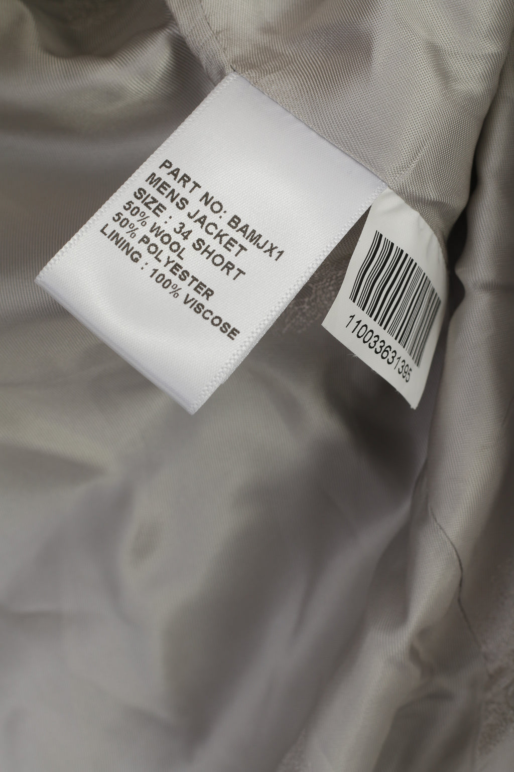Julien Mac donald Men 34 Short Blazer Navy Wool Marine Double Breasted Jacket