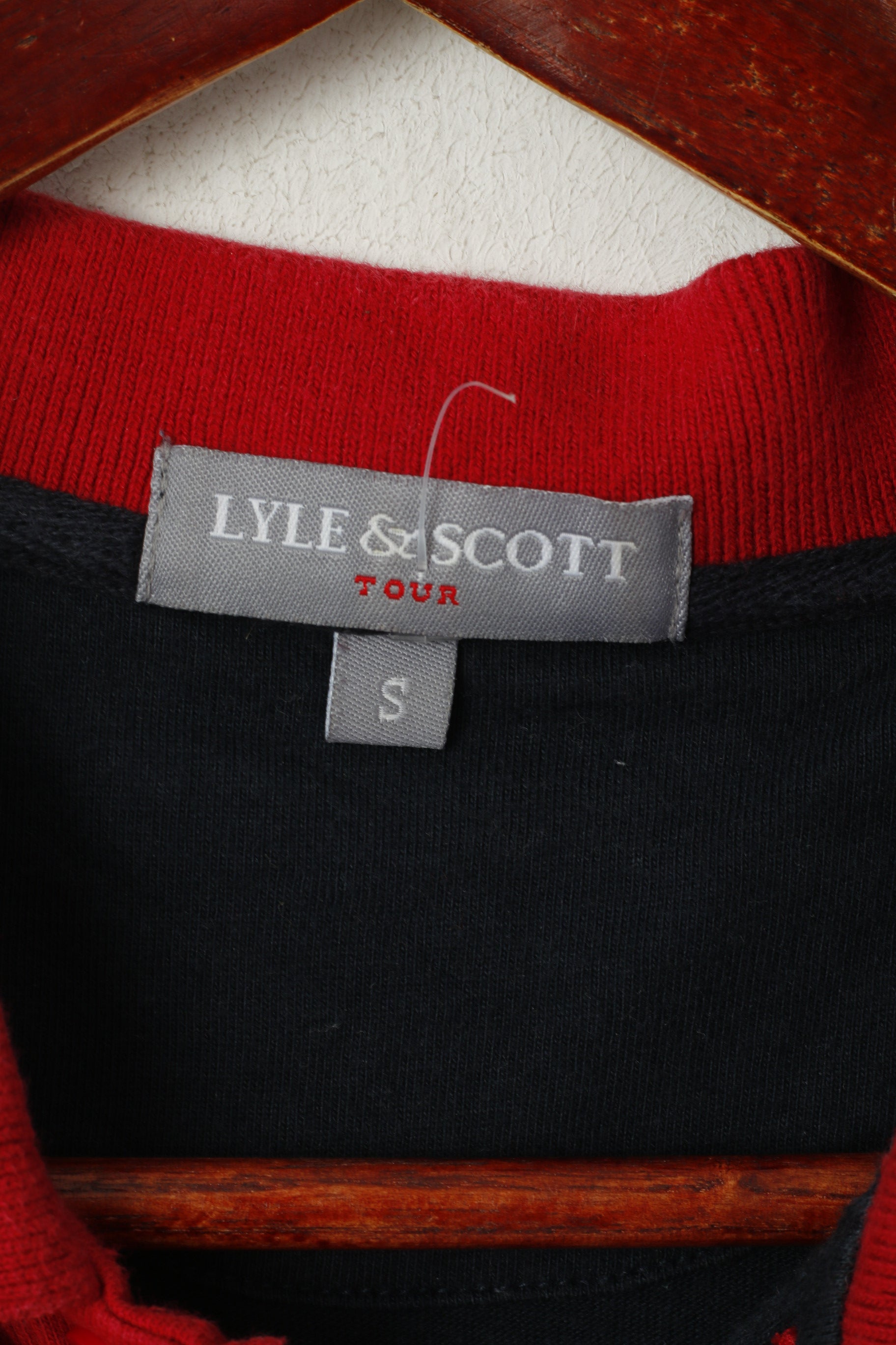 Lyle &amp; Scott Tour Polo Homme Rouge Coton Golf Las Americas Tenerife Top