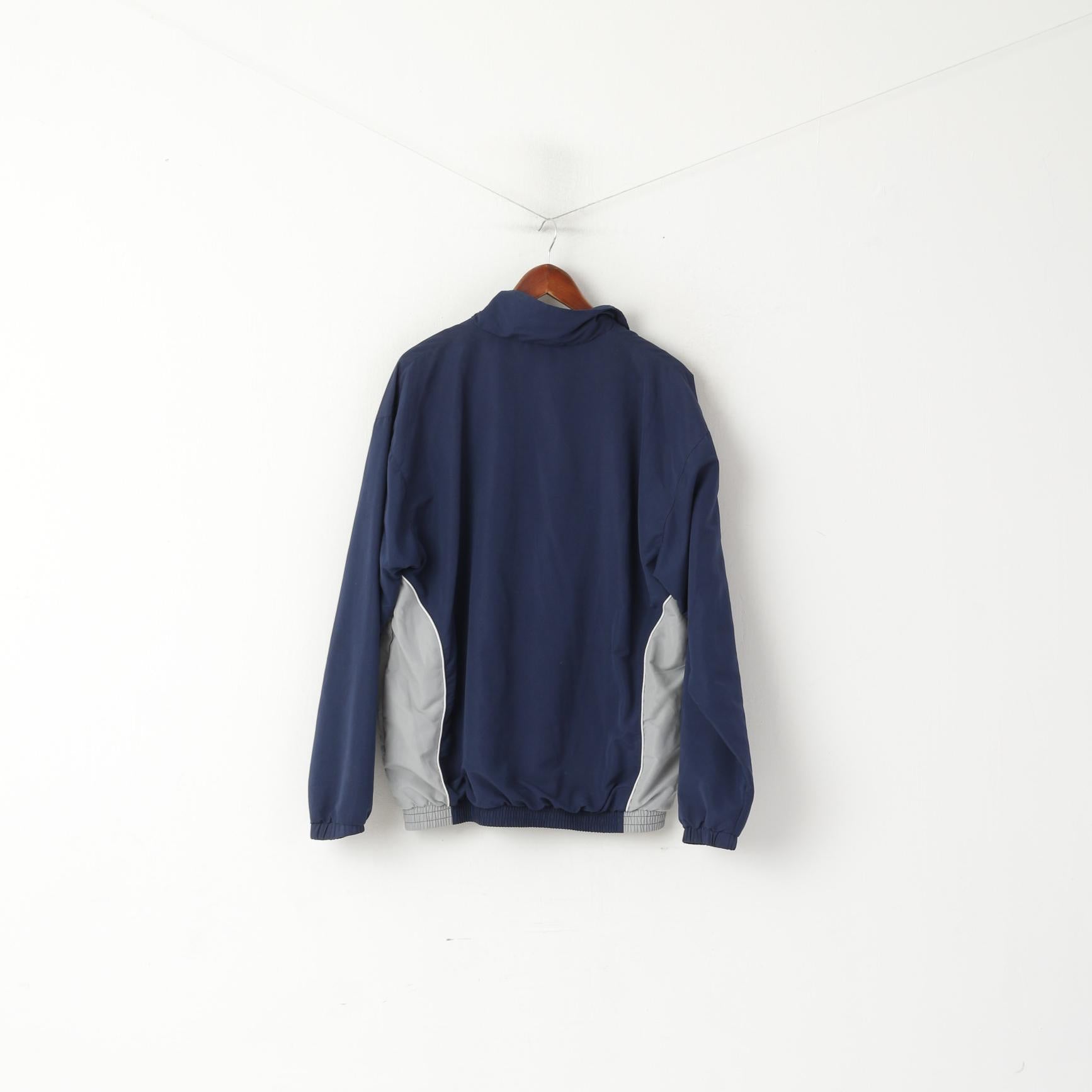 Umbro Giacca da uomo L Navy Vintage Sportswear Bomber Full Zip Traning Track Top
