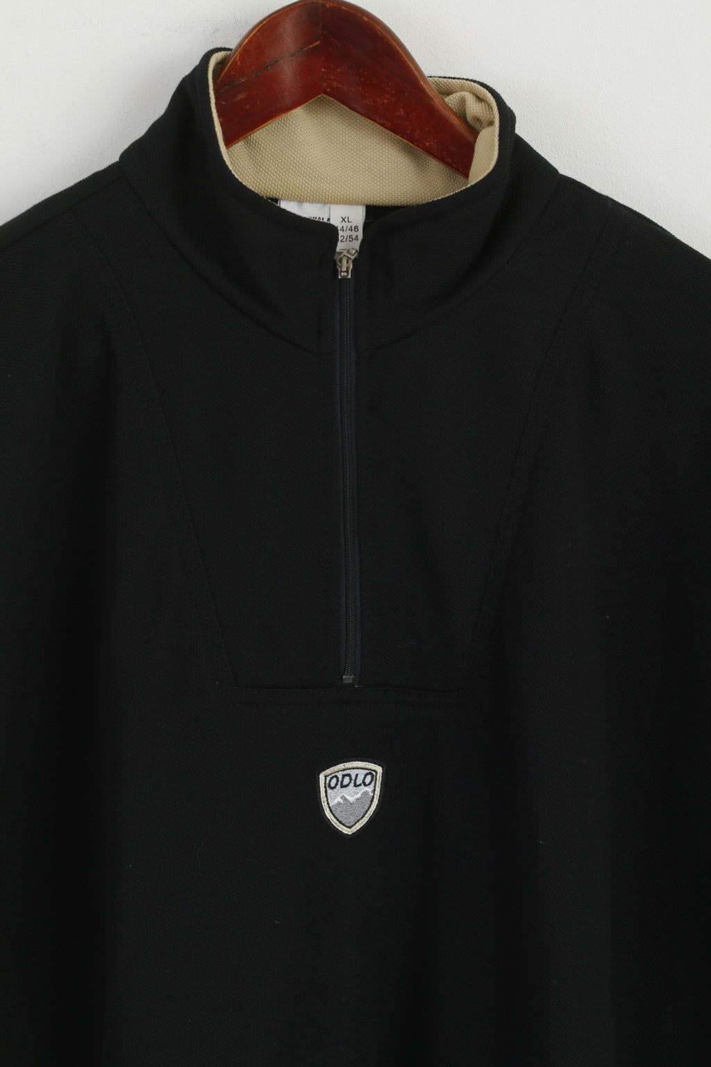 Odlo Hommes XL Chemise à manches longues Noir Système de vêtements de sport Haut fonctionnel extérieur