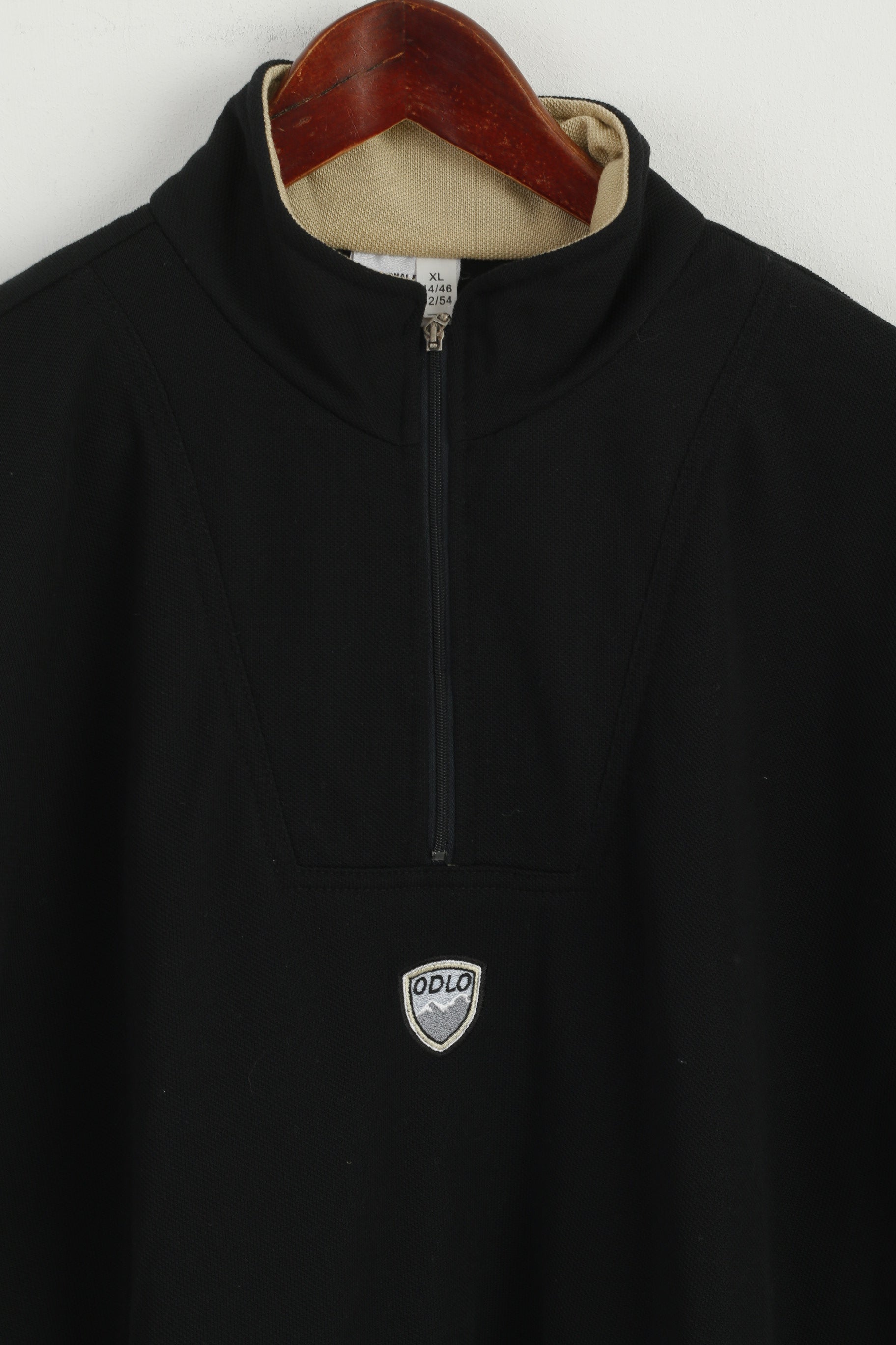 Odlo Hommes XL Chemise à manches longues Noir Système de vêtements de sport Haut fonctionnel extérieur