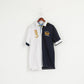 La Martina Men XXL (XL) Polo Shirt Navy White Cotton Del Polo Argentino Top