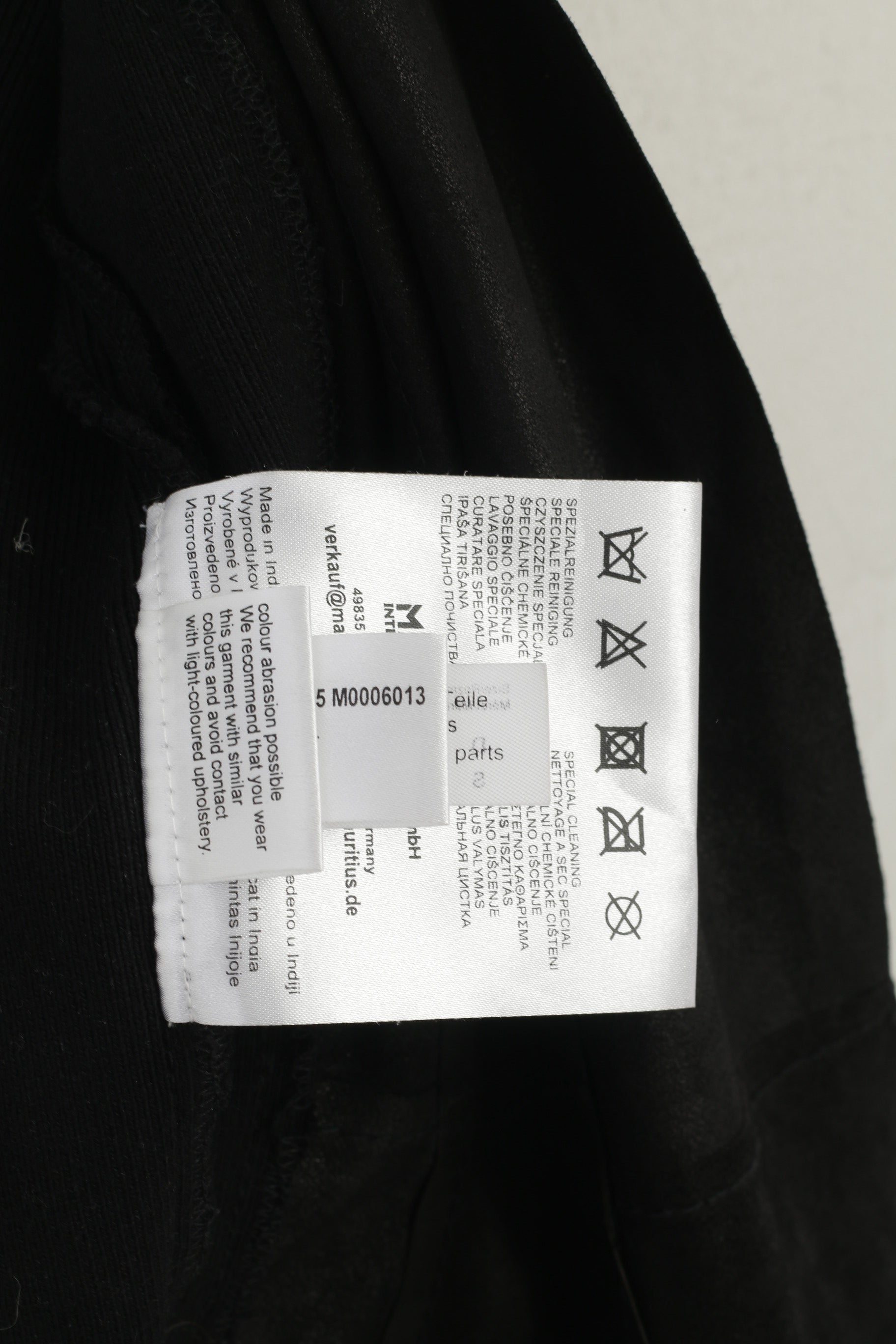 Gipsy di Mauritius Giacca da donna con rivestimento in pelle nera Boho Acymetric Top