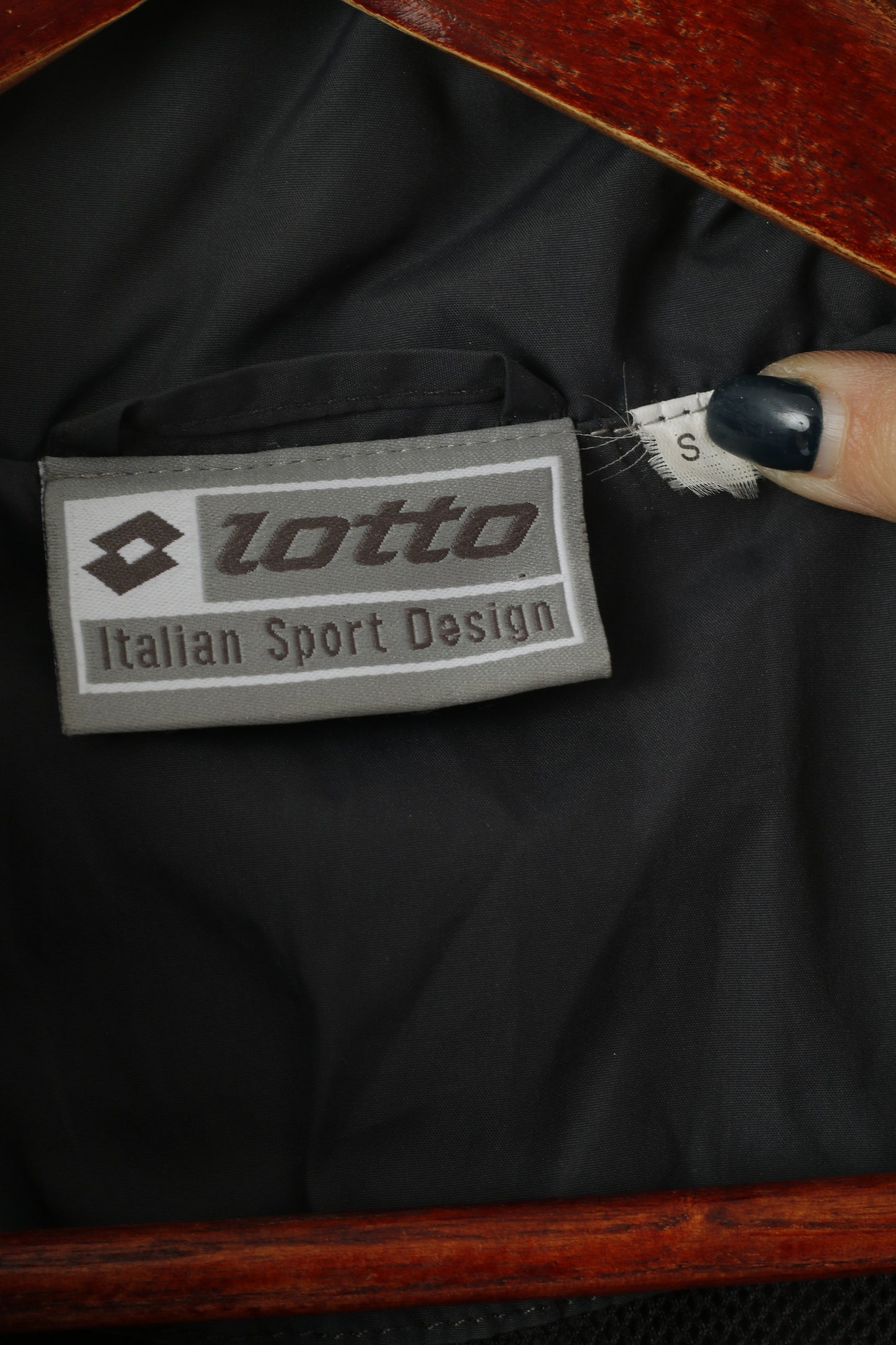 Lotto Italia Men S Jacket Gray Lightweight Sport Hooded Full Zip Sport Top