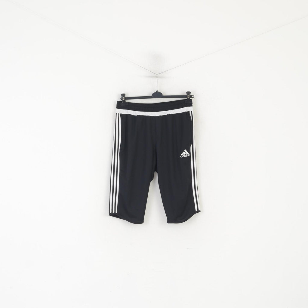 Adidas Hommes L Shorts Noir Brillant Formation Sportswear Gym Activewear