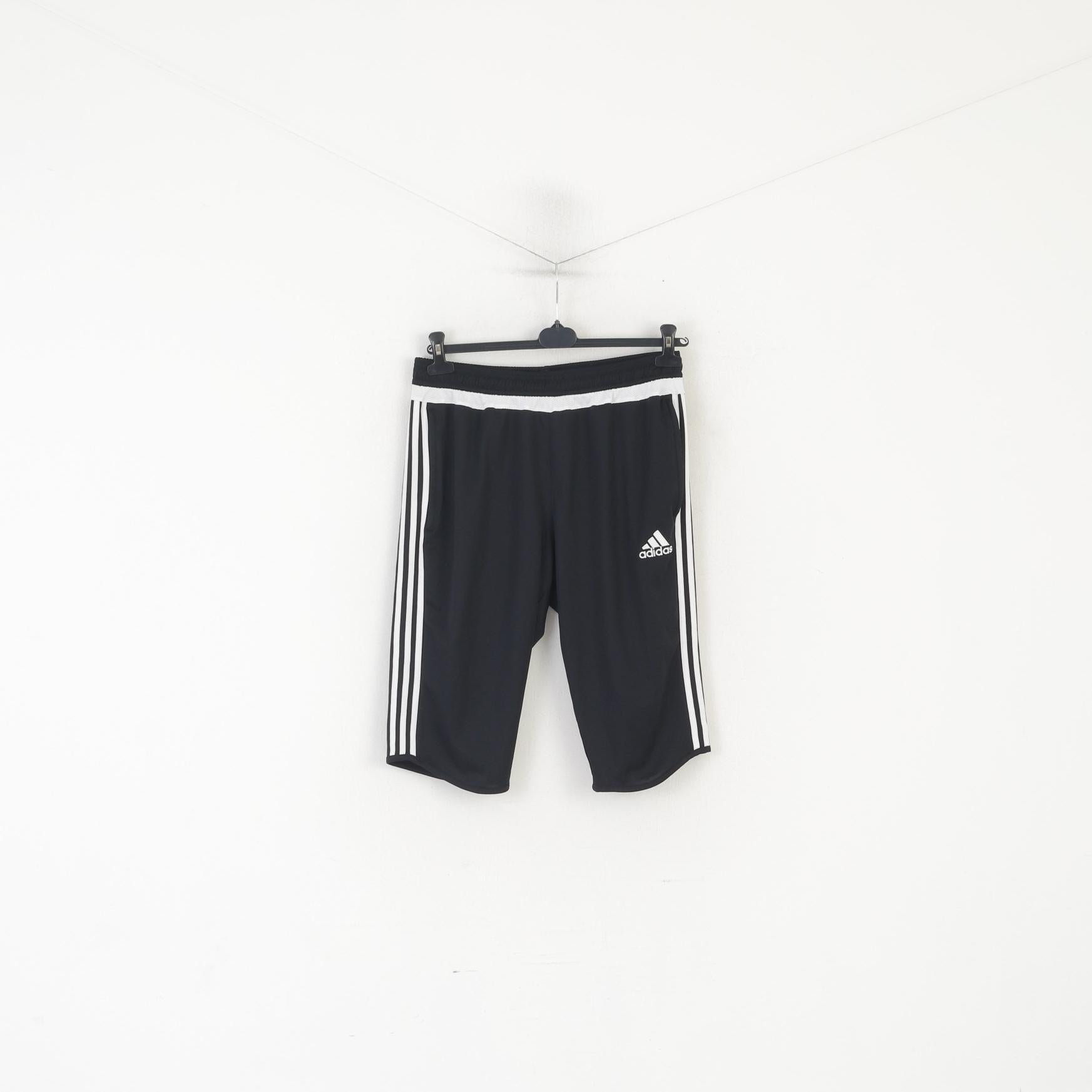 Adidas Hommes L Shorts Noir Brillant Formation Sportswear Gym Activewear